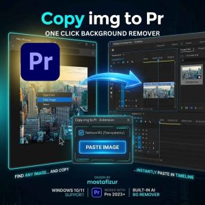 Smart Copy-Paste Extension for Premiere Pro - 1-Click Image Import & AI BG Remover